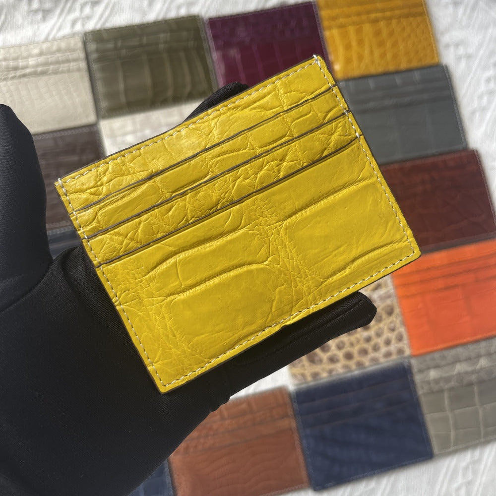 Genuine Crocodile Leather Card Holder