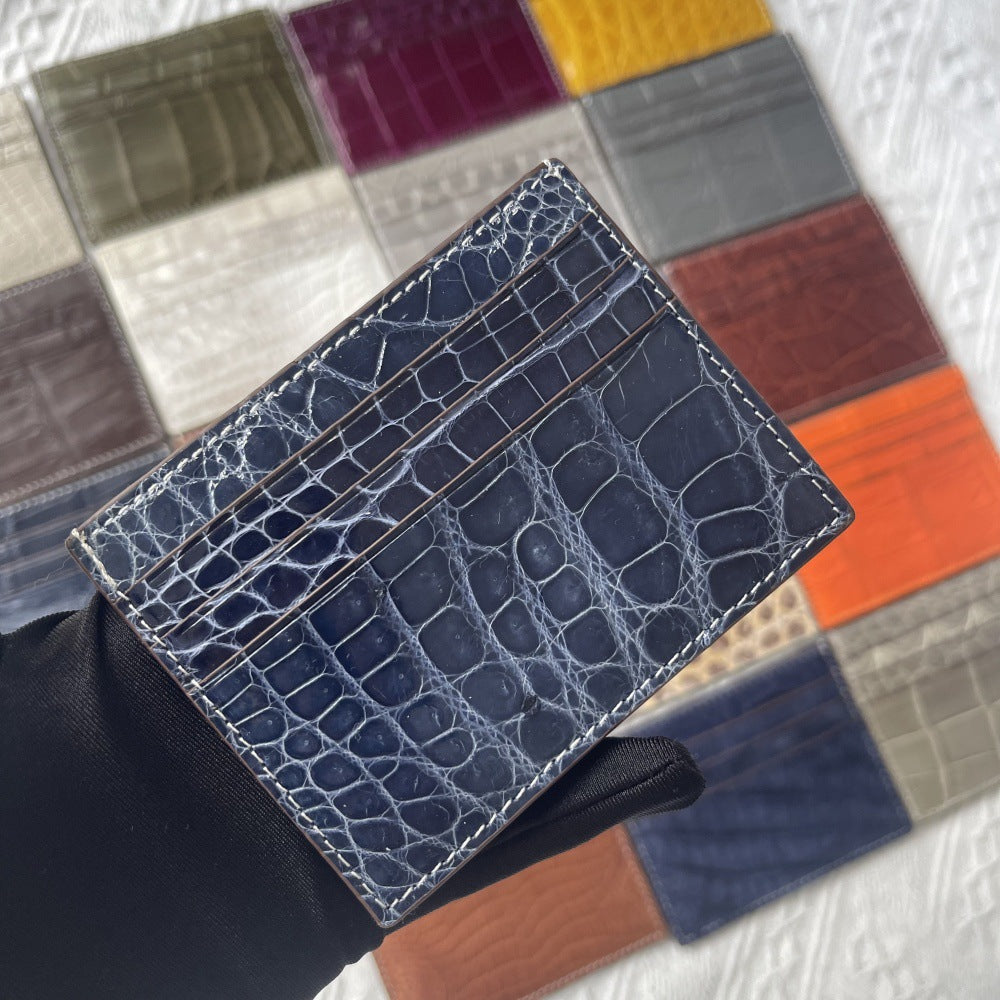 Genuine Crocodile Leather Card Holder