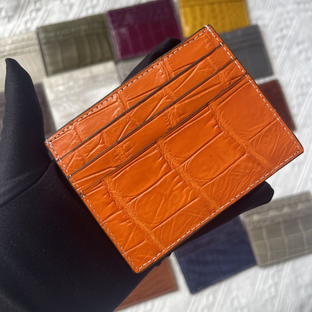Genuine Crocodile Leather Card Holder