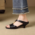Comfortable one-strap high-heeled sandals for women