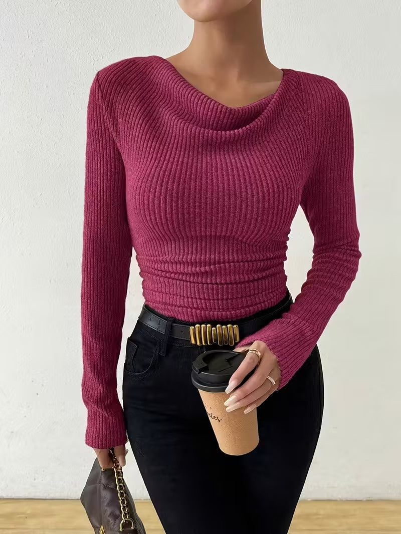 Women's knitted pullover sweater