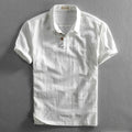 Mens Linen Short Sleeve Shirt