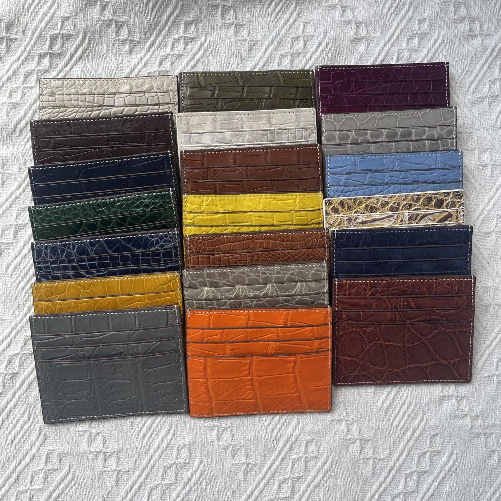 Genuine Crocodile Leather Card Holder