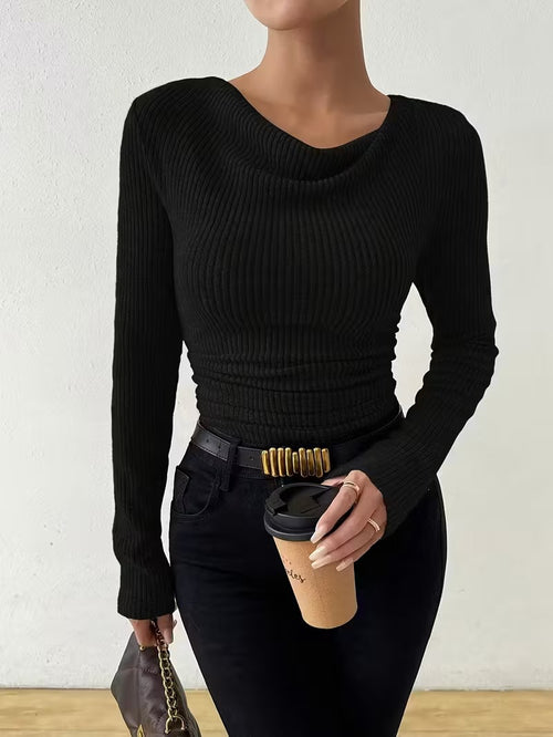 Women's knitted pullover sweater