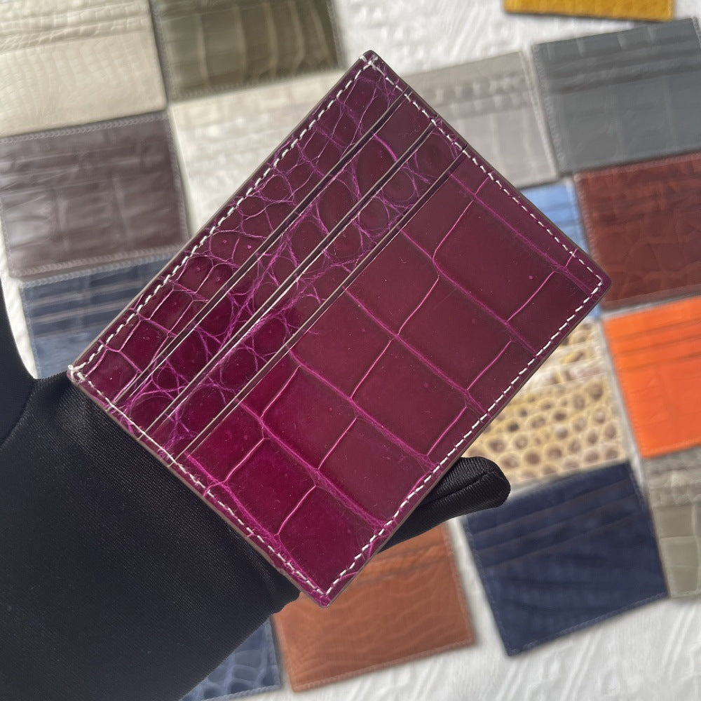 Genuine Crocodile Leather Card Holder
