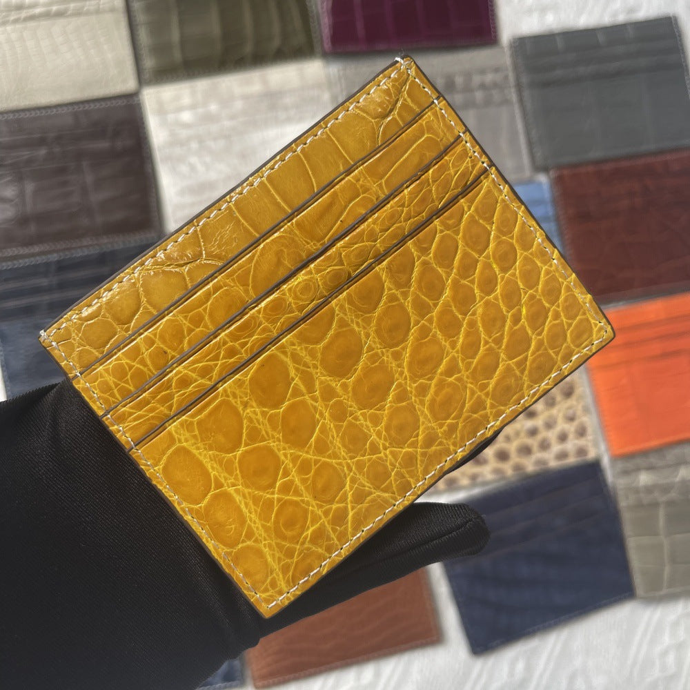 Genuine Crocodile Leather Card Holder