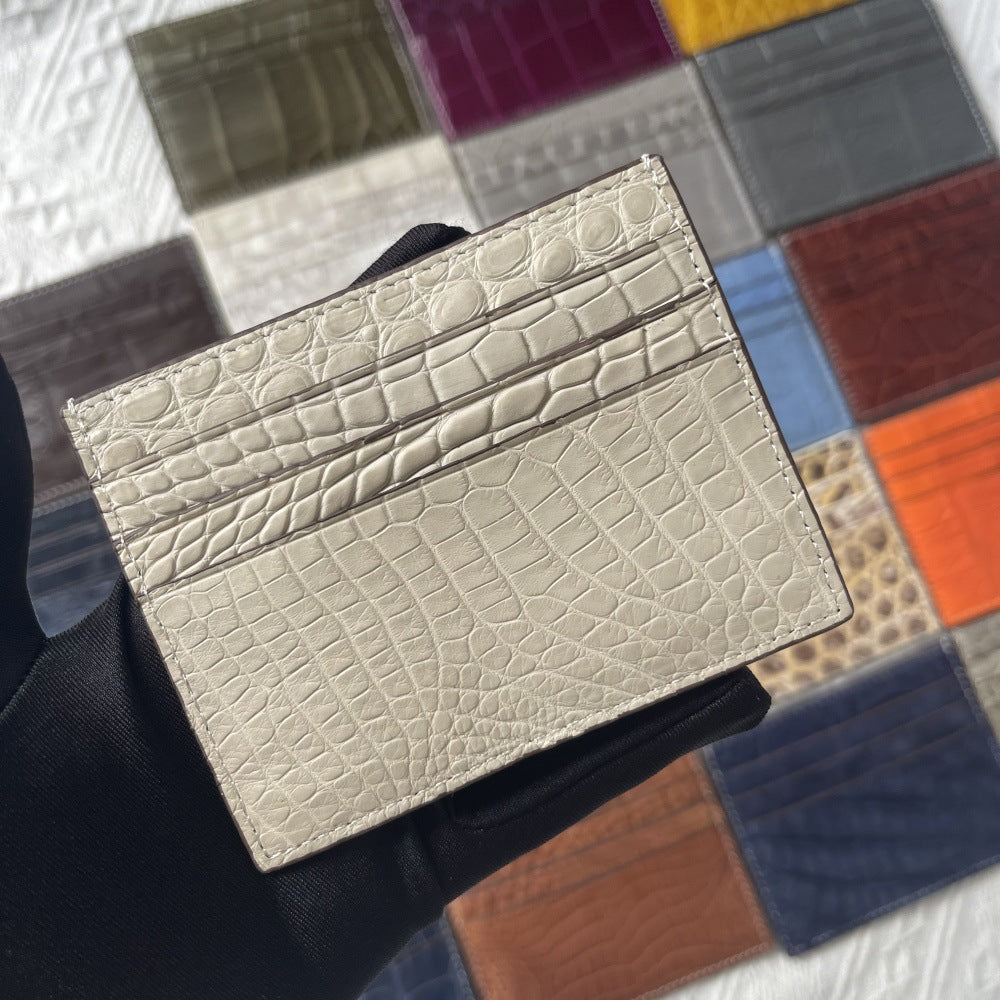 Genuine Crocodile Leather Card Holder