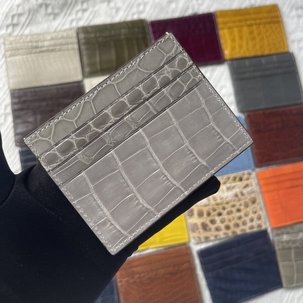 Genuine Crocodile Leather Card Holder