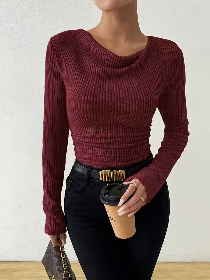 Women's knitted pullover sweater
