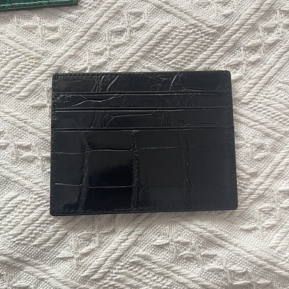 Genuine Crocodile Leather Card Holder