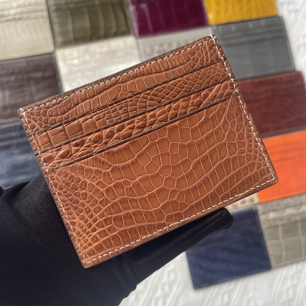 Genuine Crocodile Leather Card Holder