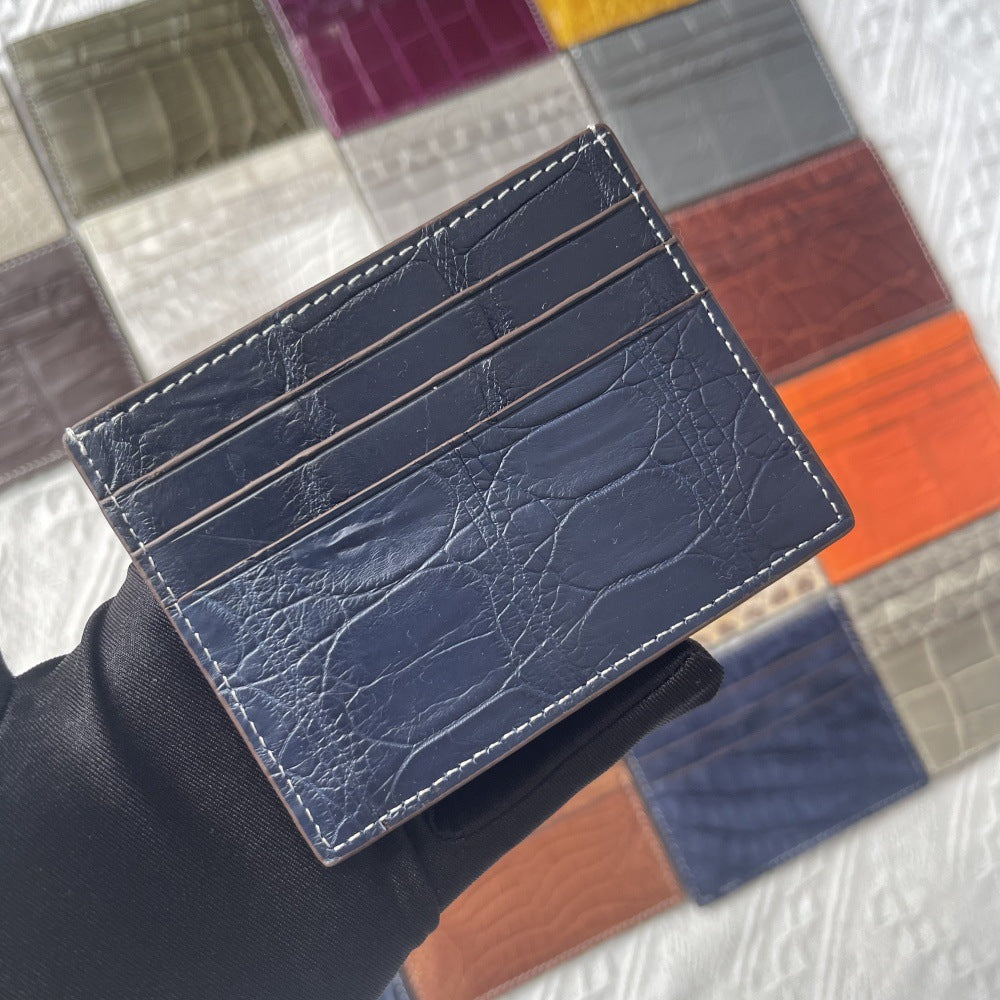 Genuine Crocodile Leather Card Holder