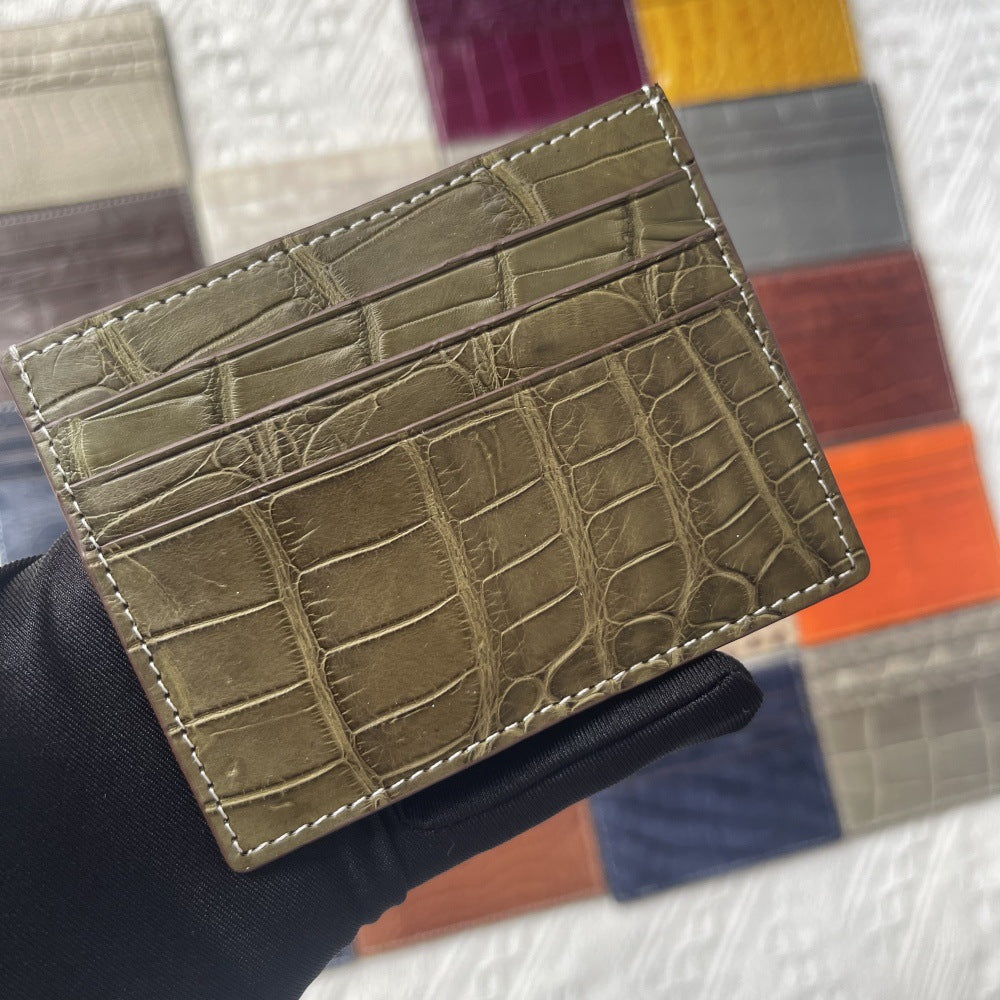 Genuine Crocodile Leather Card Holder