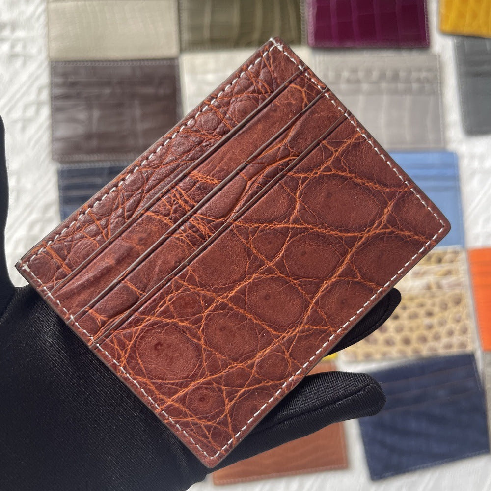 Genuine Crocodile Leather Card Holder