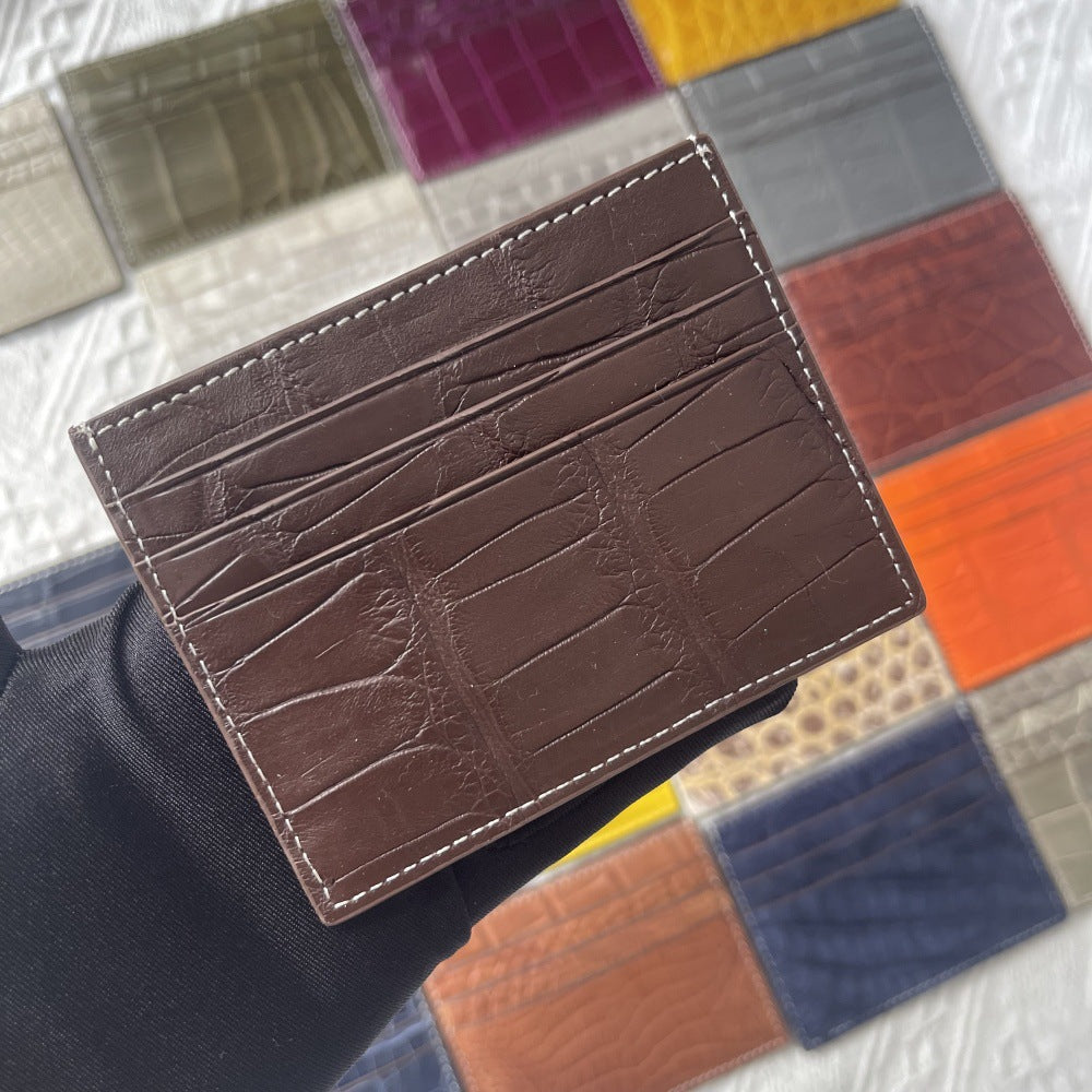 Genuine Crocodile Leather Card Holder