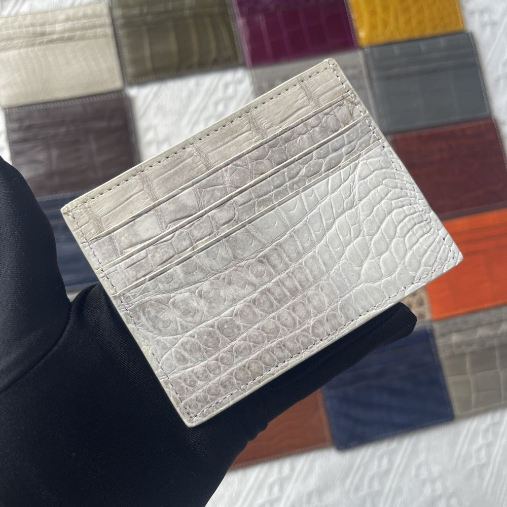 Genuine Crocodile Leather Card Holder